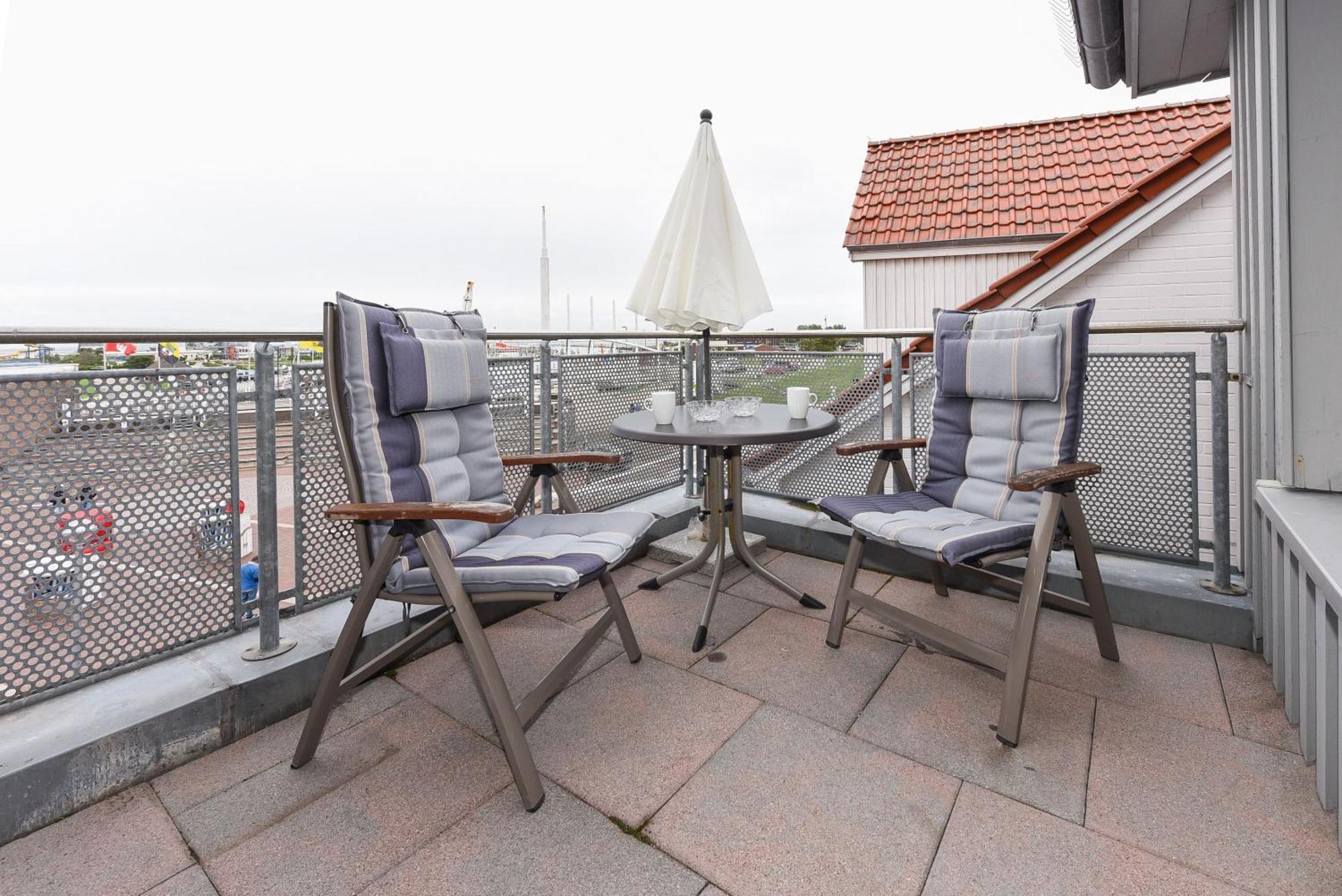 Haus Hafenblick Apartment Bensersiel Luaran gambar